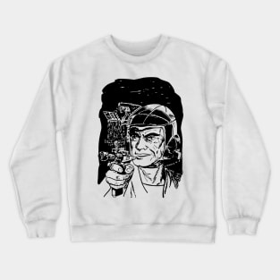 Retro Spaceman Crewneck Sweatshirt